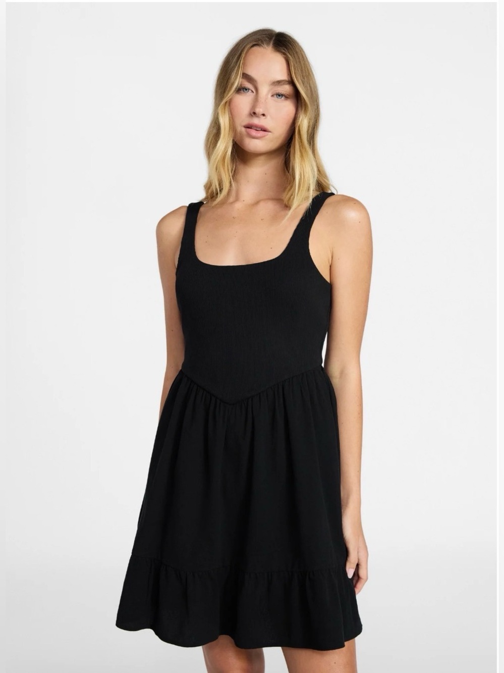 No Boundaries Mixed Media Mini Dress, Women's